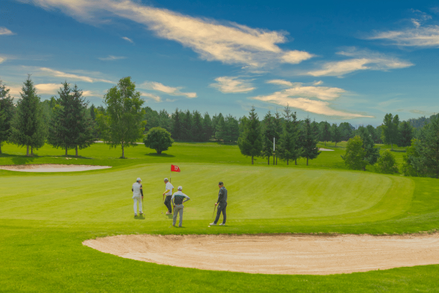 Golfing in Pinehurst for retirees