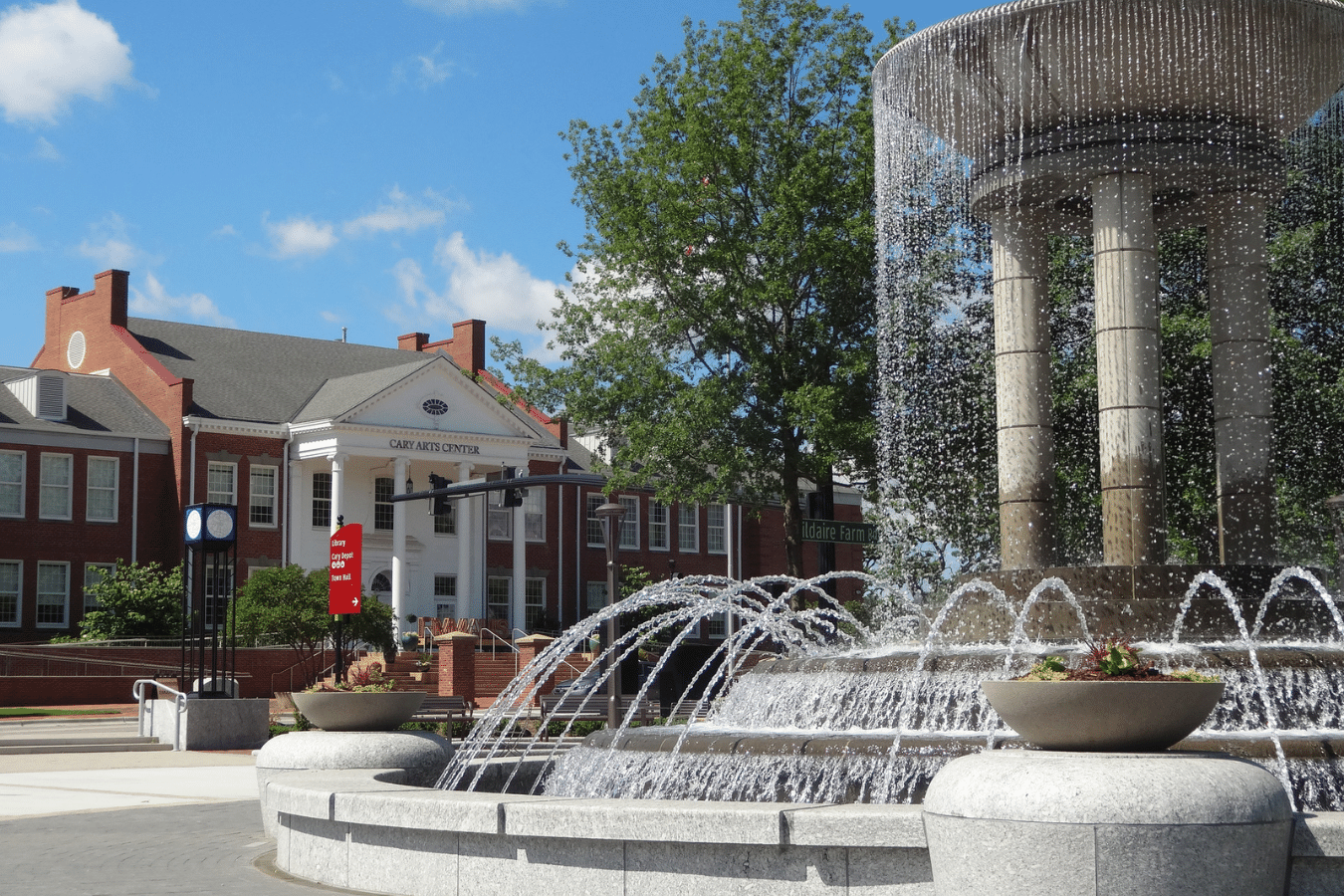 Downtown Cary, North Carolina - A photo of the Arts Center located in Downtown Cary