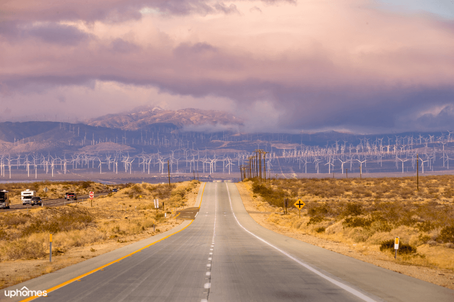 Windmills in Bakersfield, California