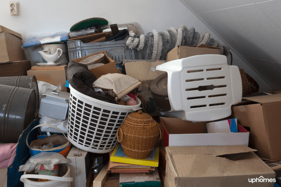 A clear sign of hoarding disorder is collecting pointless items and stuff that might be considered trash