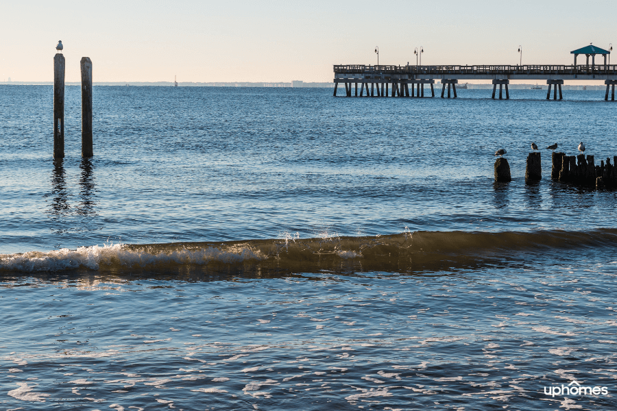 Hampton, Virginia beach and water