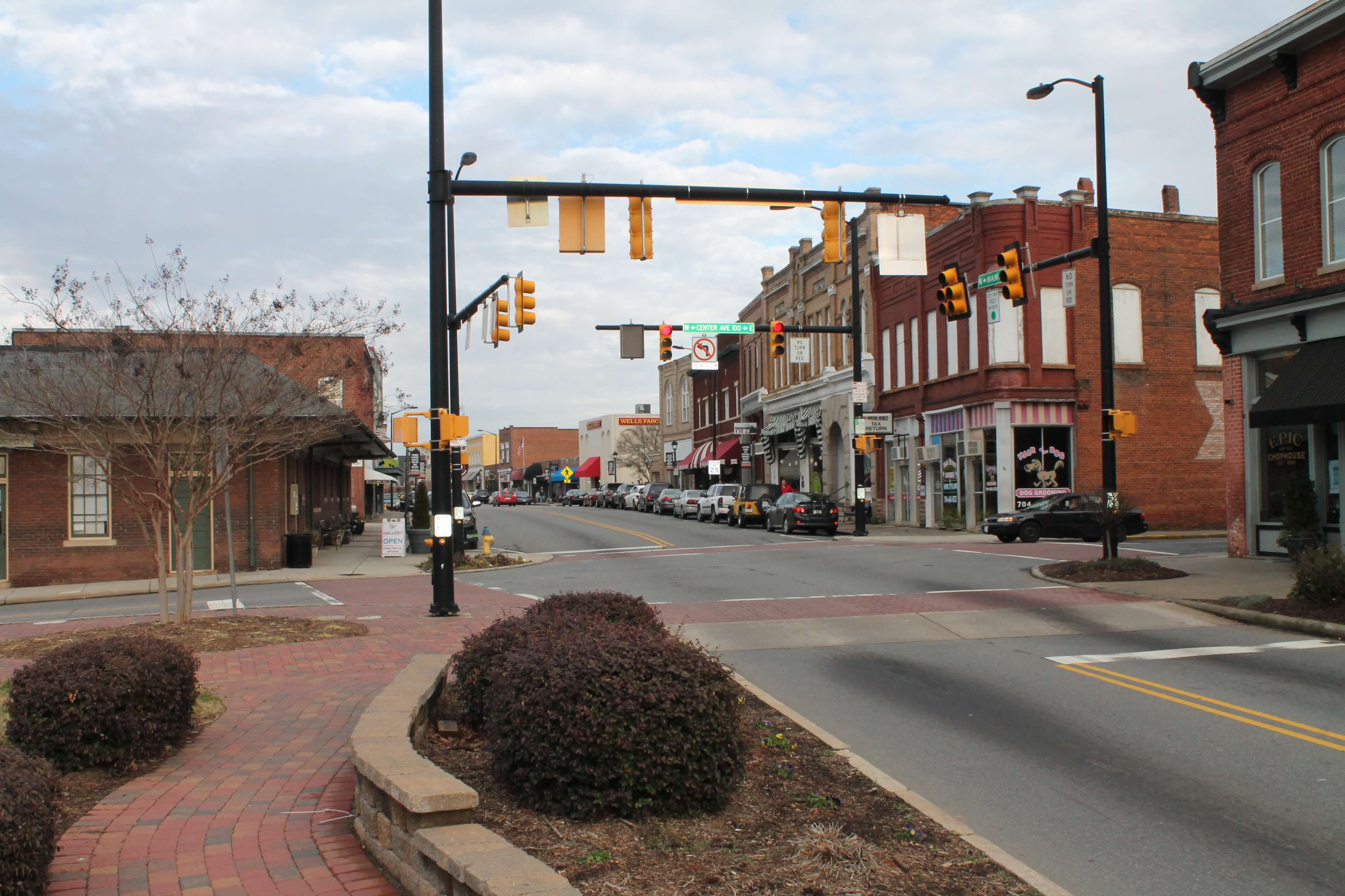 Historic Mooresville NC Downtown Area 