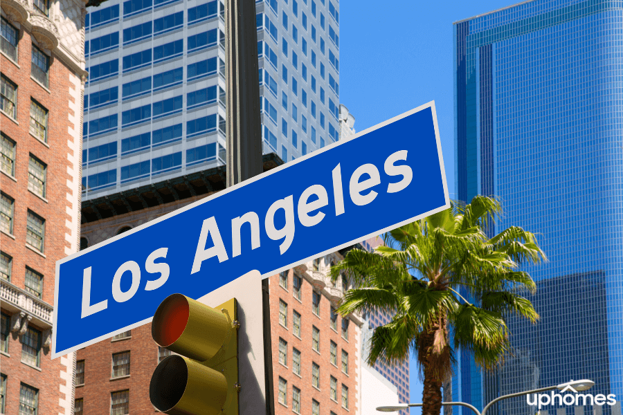 Street sign that reads Los Angeles in Los Angeles, California