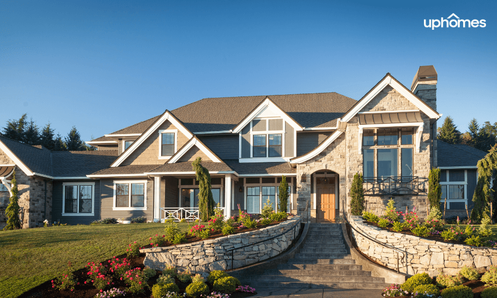 Northern Luxury Home with Sprawling Entrance