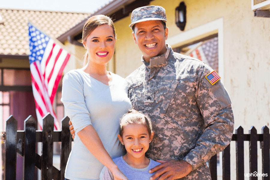 Military relocation to Jacksonville, NC - Life in Jacksonville North Carolina with a military family and American flag in the background