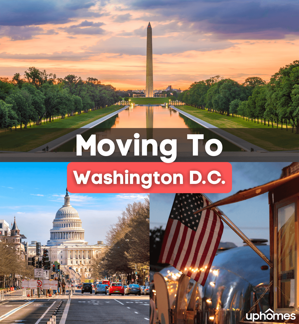 Moving to Washington D.C. - What is it like living in Washington D.C. w/Capital Building and sunset