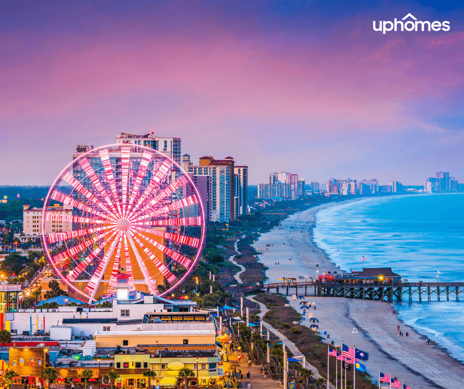 So many things to do at Myrtle Beach - The Myrtle Beach Boardwalk and Ferris Wheel