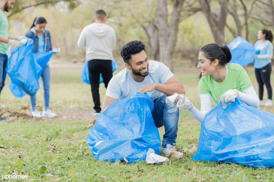 Organizing neighborhood cleanup activities with neighbors in your community will help prevent crime and help build a close-knit community!