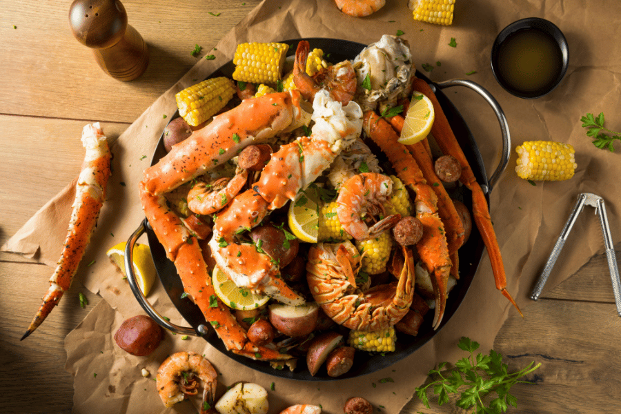 seafood fresh boil lakeland Florida crab corn