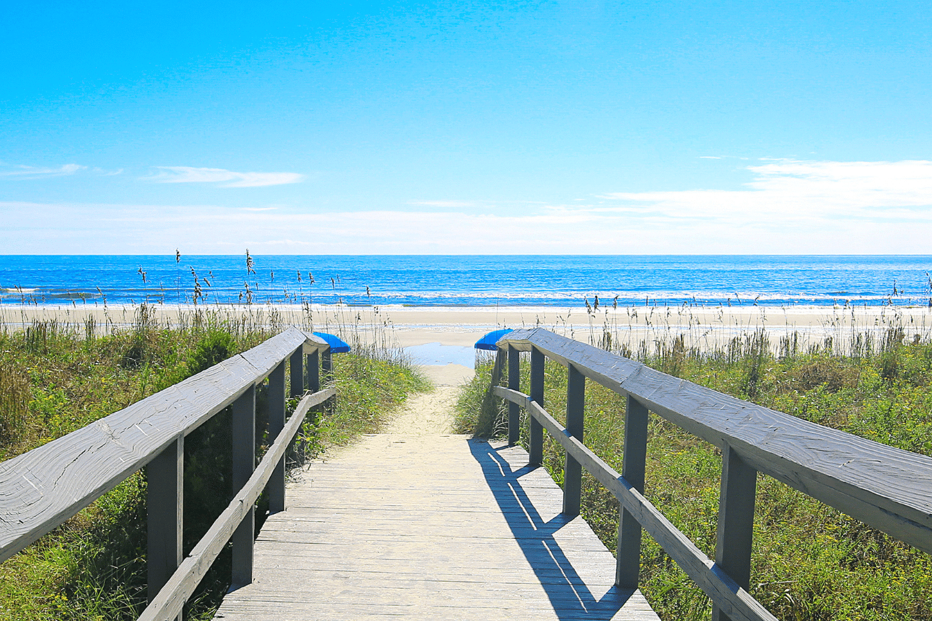 Carolina Beach with beautiful water and sand