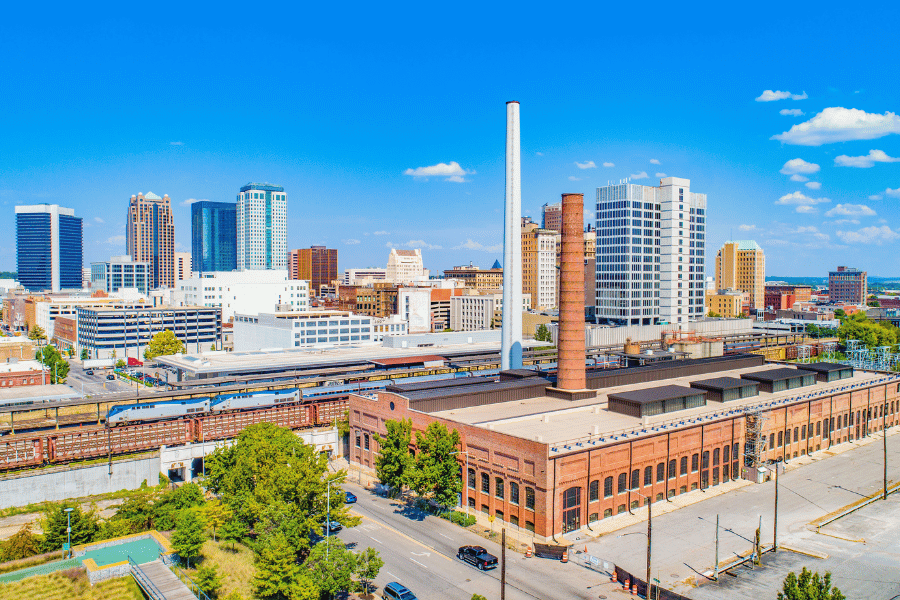 Industry buildings in Birmingham