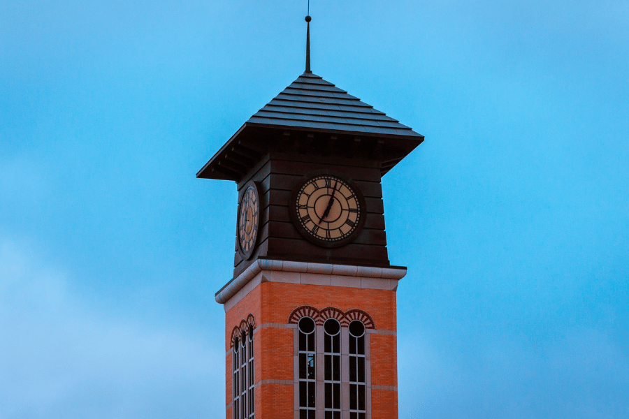 Clock tower in Grand Rapids