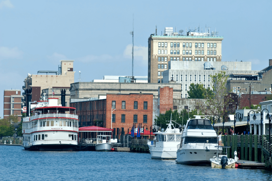 Downtown Wilmington and Cape Fear River