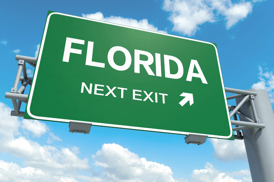 state of florida welcome sign