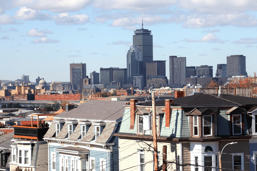 Boston's Southie neighborhood houses and buildings 