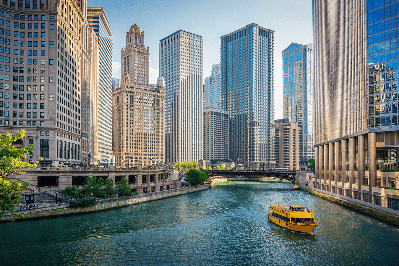 The city of Chicago is on the water