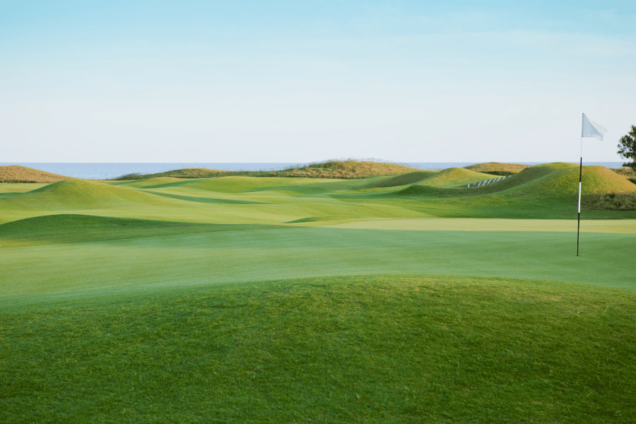 golf course near the beach 