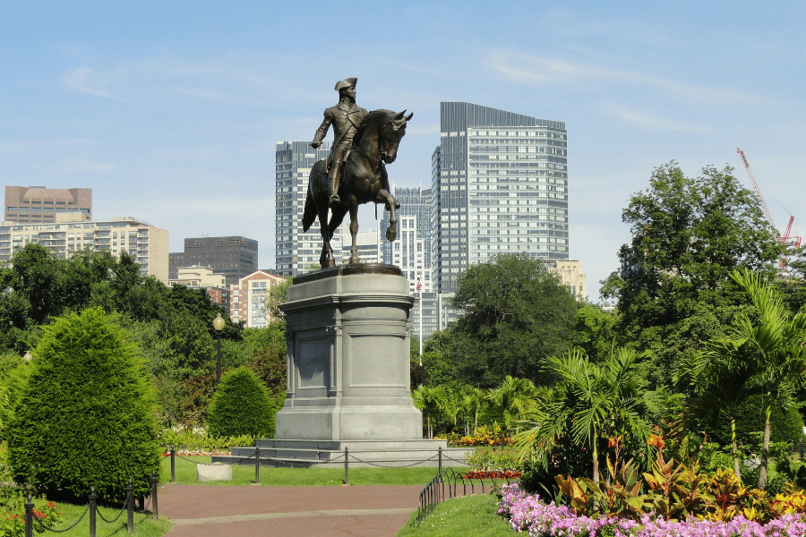 Statues in Boston honoring it's history can be found all over the city