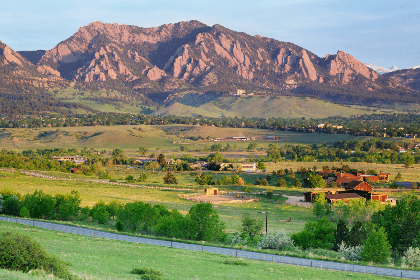 Mountains and hills in Boulder, Colorado