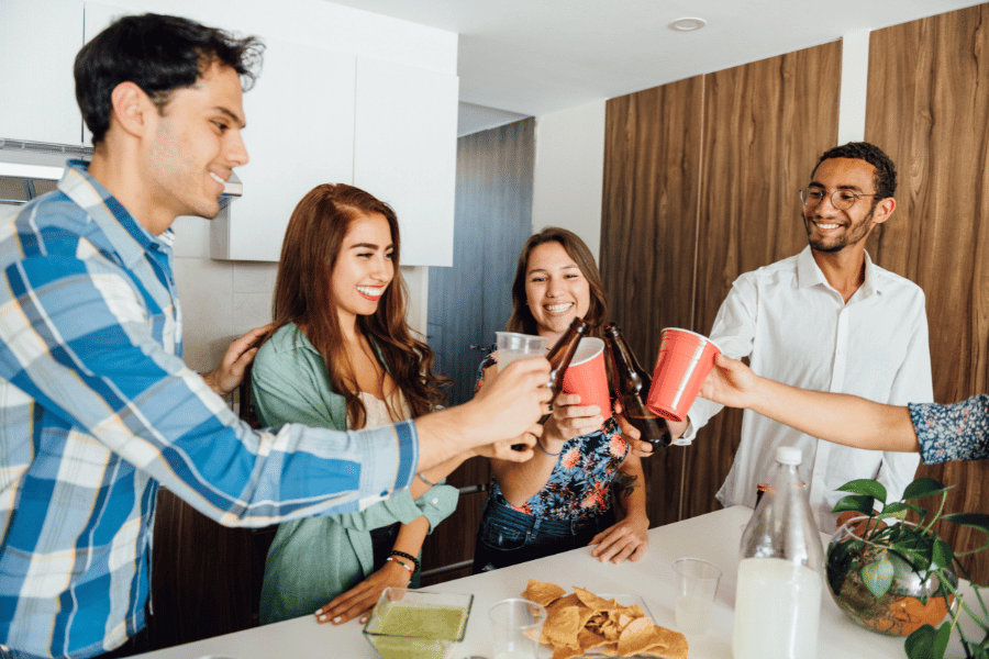 Throw a housewarming party with new and old friends 