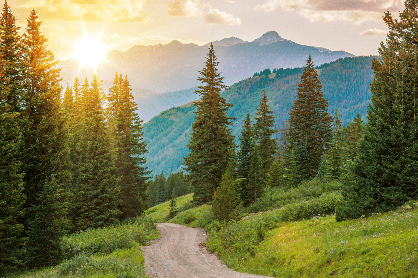 Hiking in Vail Colorado with many trails