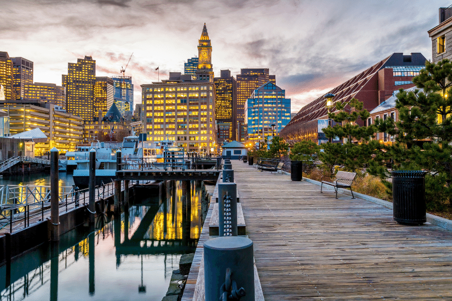 A Dock in Boston, MA near faneuil hall