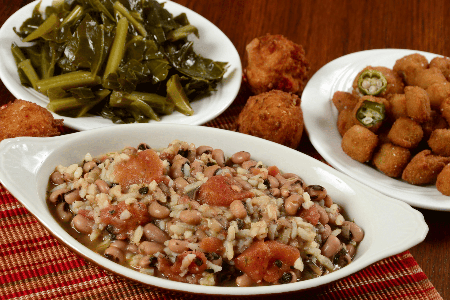 Southern food at local restaurant 