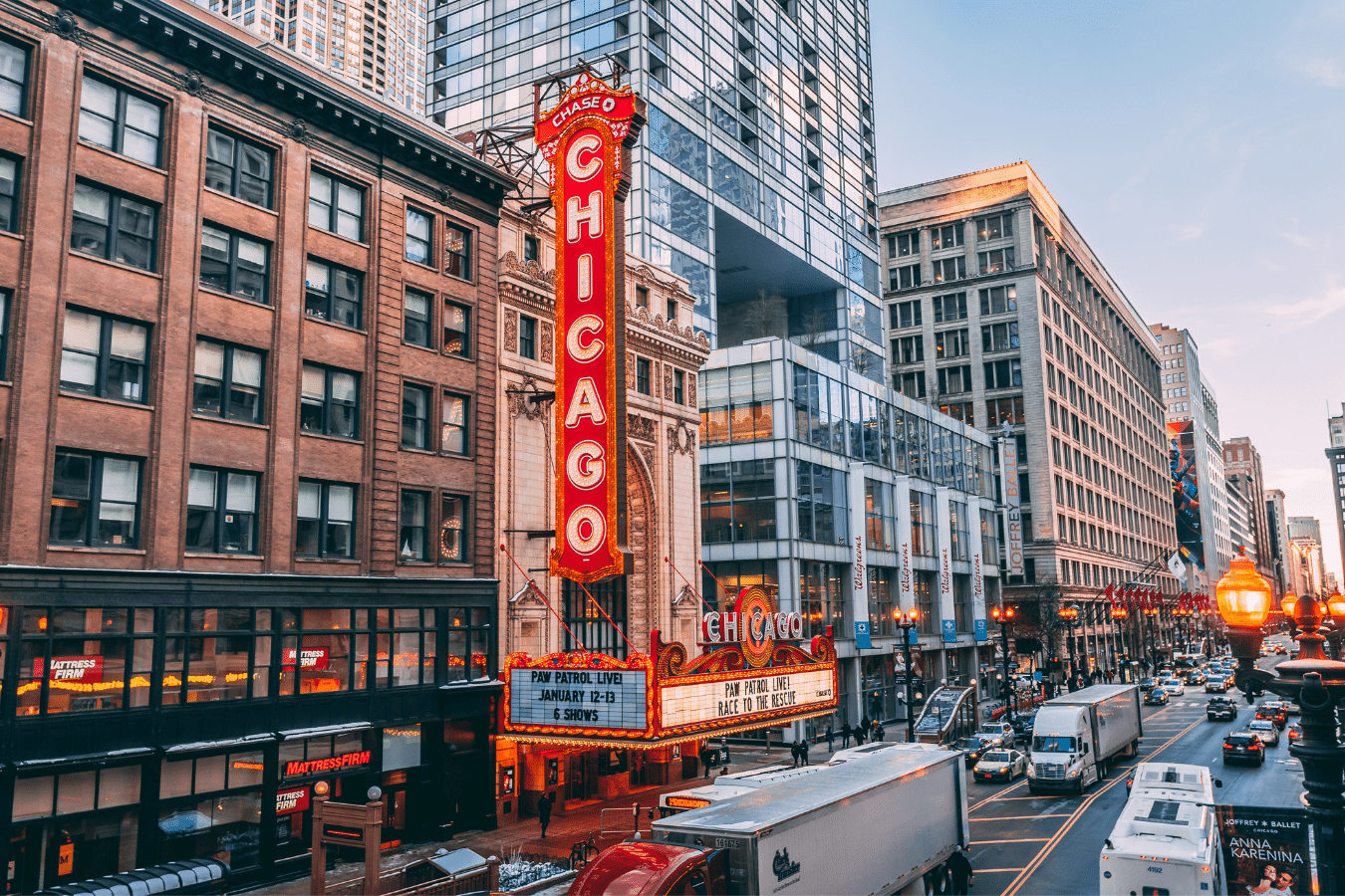 Chicago Illinois with a Chicago sign