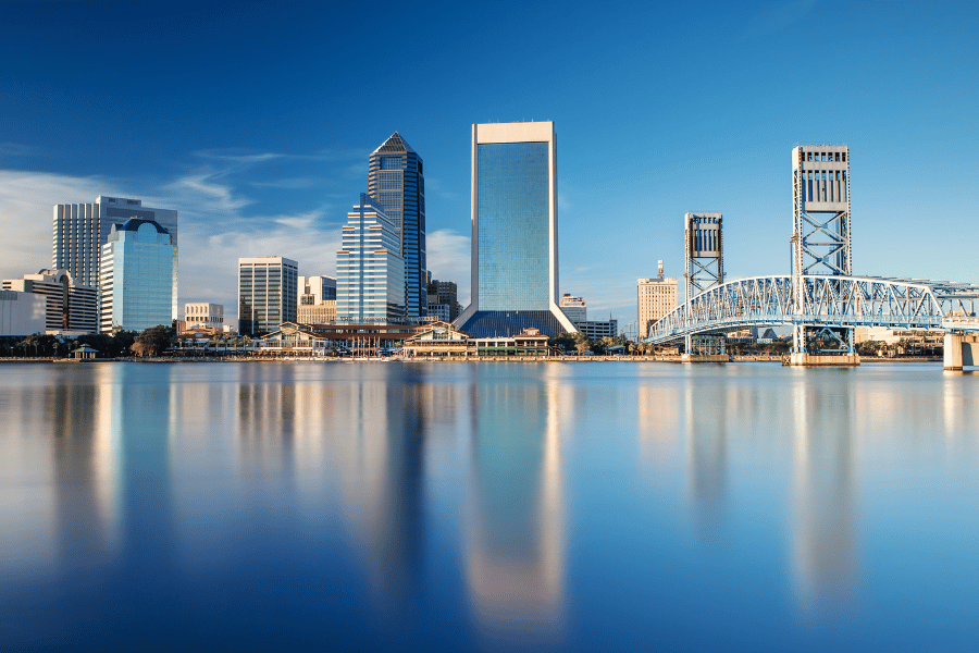 Jacksonville, downtown, water