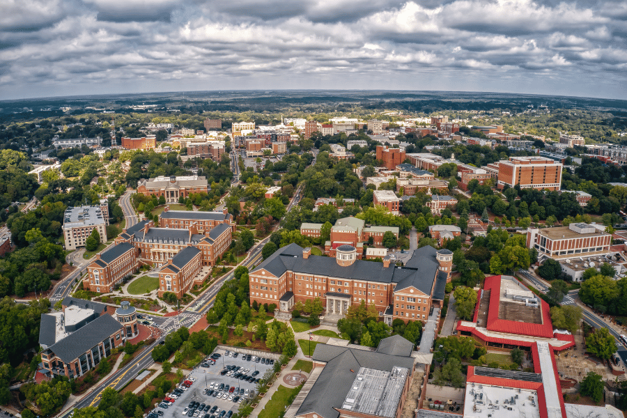 Stunning views of the University of Georgia campus in Athens.