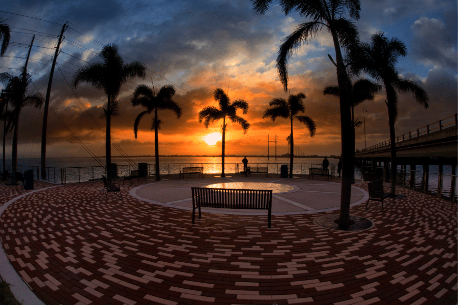 View of the sunset Port Charlotte