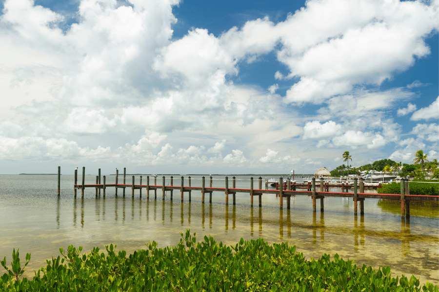 Key Largo dock view