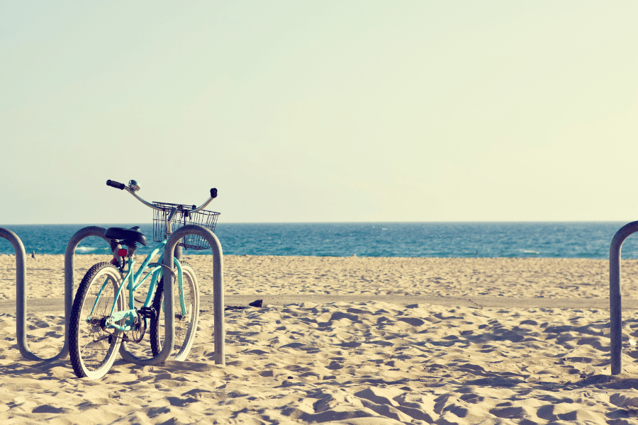 Bike on a beach in Palm Beach, FL 