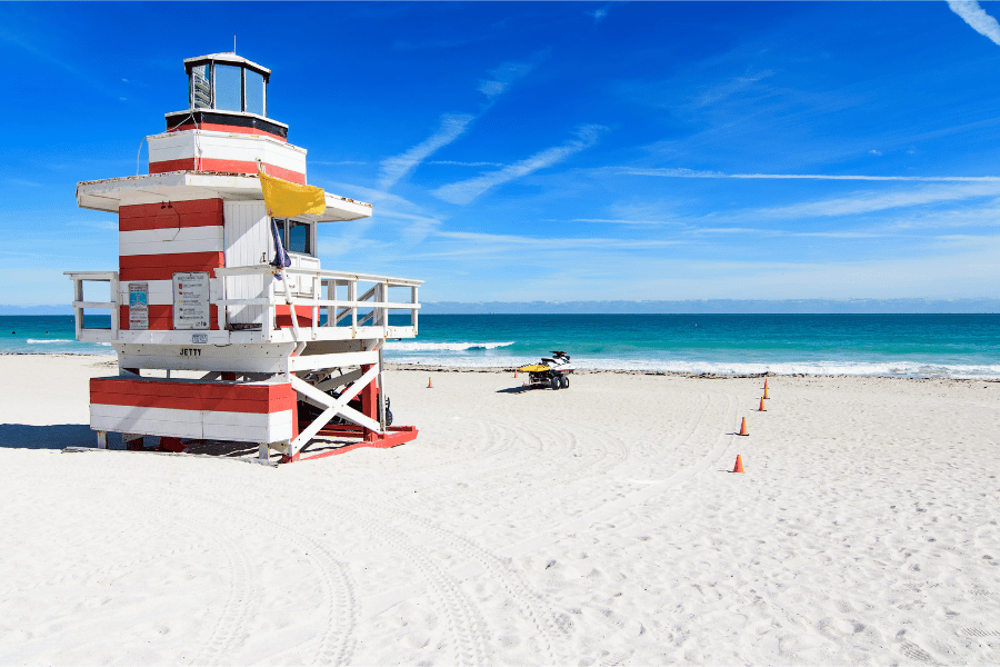 You'll always feel safe in Miami with lifeguards year-round