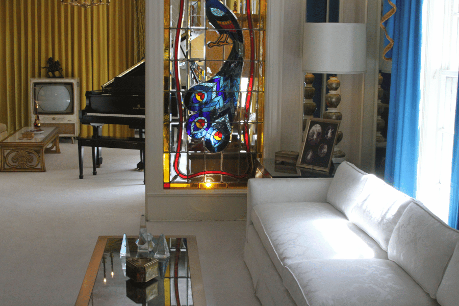 Living room in Graceland