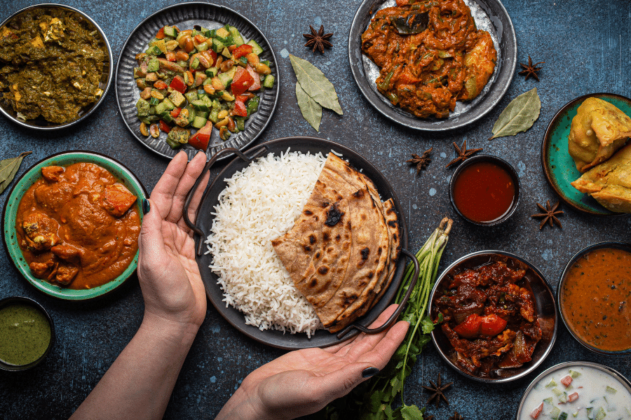 A variety of delicious ethnic foods found in Queens, NY