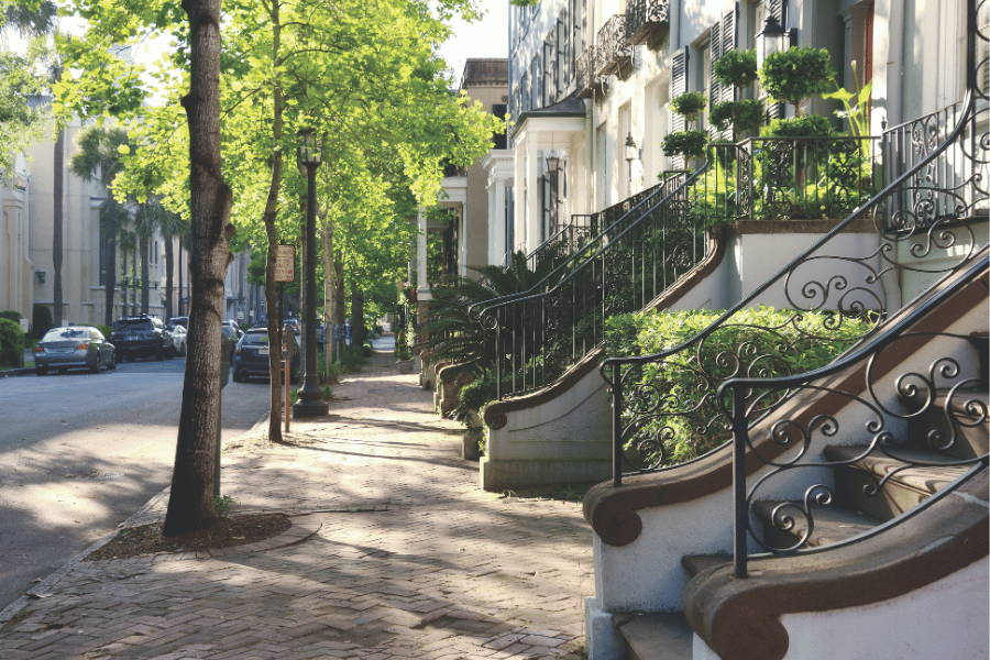 Walk through the beautiful streets of Savannah with your family.