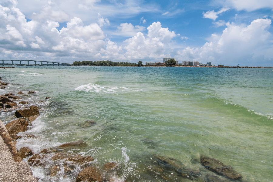 Sand Key Park in Clearwater, FL by the water 