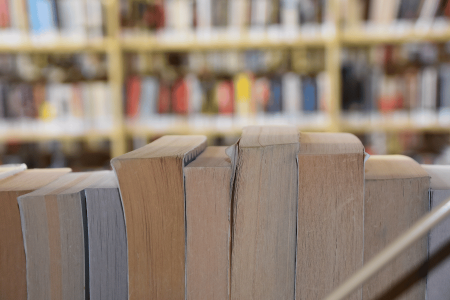 public library with books