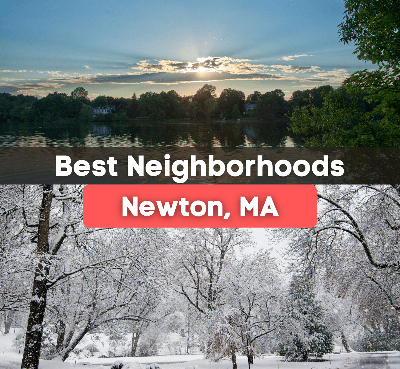 best neighborhoods Newton, MA - snow storm in Newton and Crystal Lake