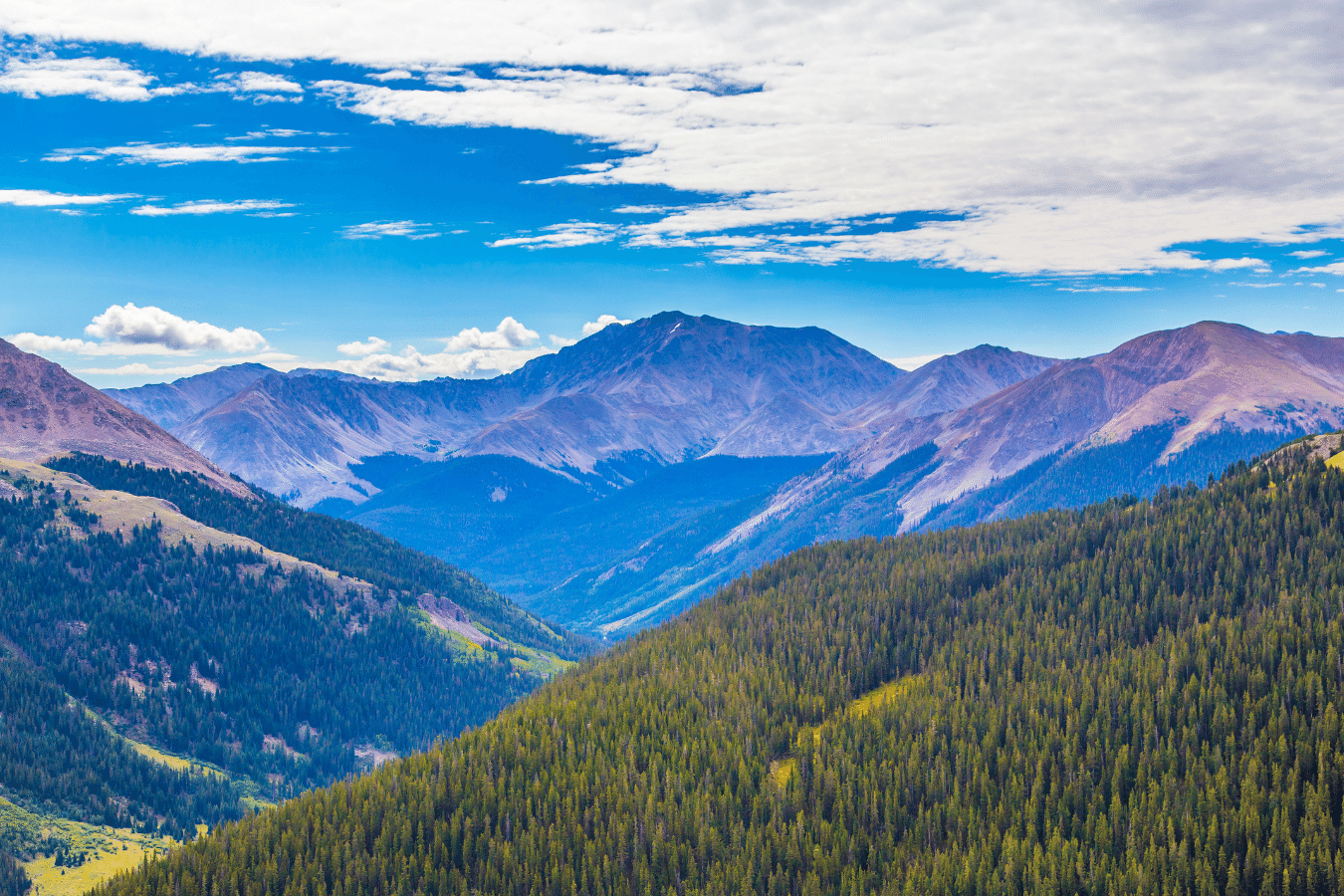 Beautiful Aspen Mountains in Colorado