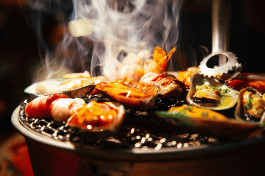 seafood steak steam hot lobster crab Salmon