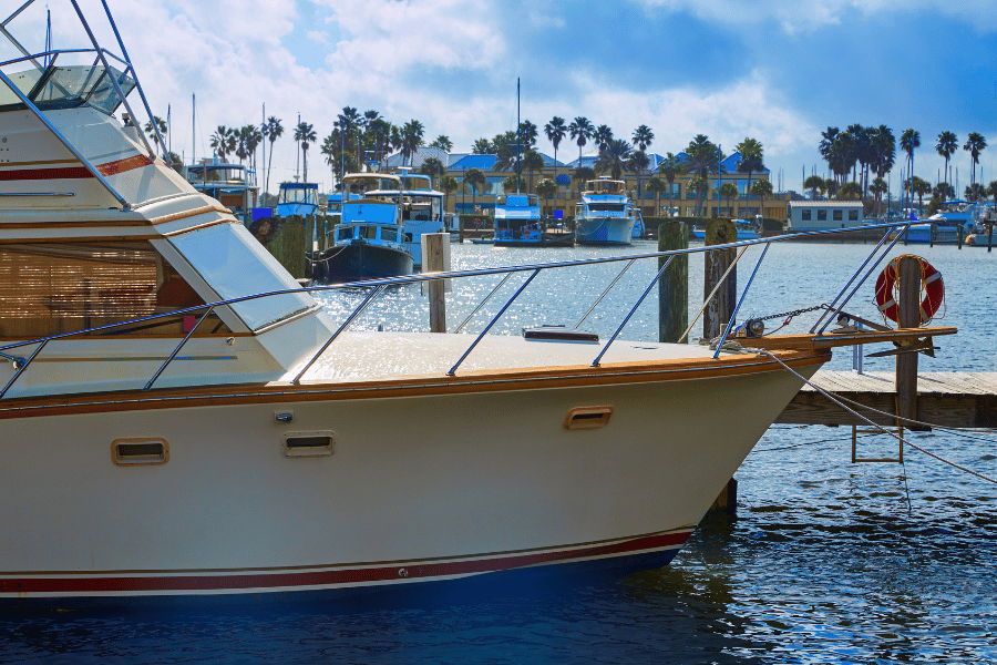 Boats in Loggerhead Marina Boats in Loggerhead Marina on Halifax River in Daytona Beach, FL