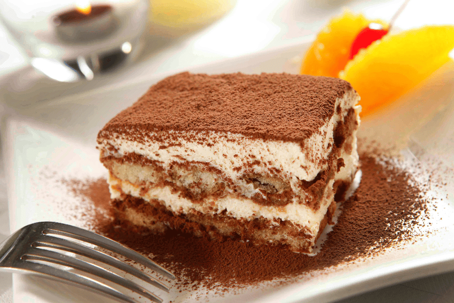 Plate of Tiramisu Plate of Tiramisu with fork