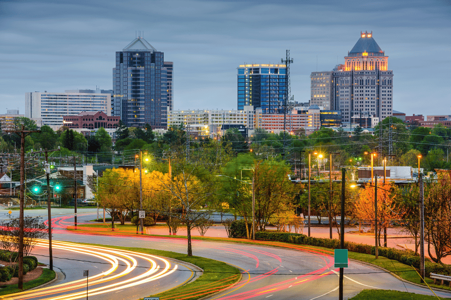 Greensboro Skyline Skyline of downtown Greensboro