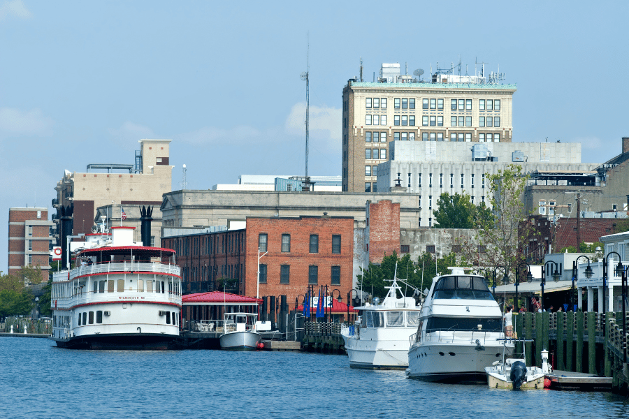 Wilmington Downtown Wilmington and Cape Fear River