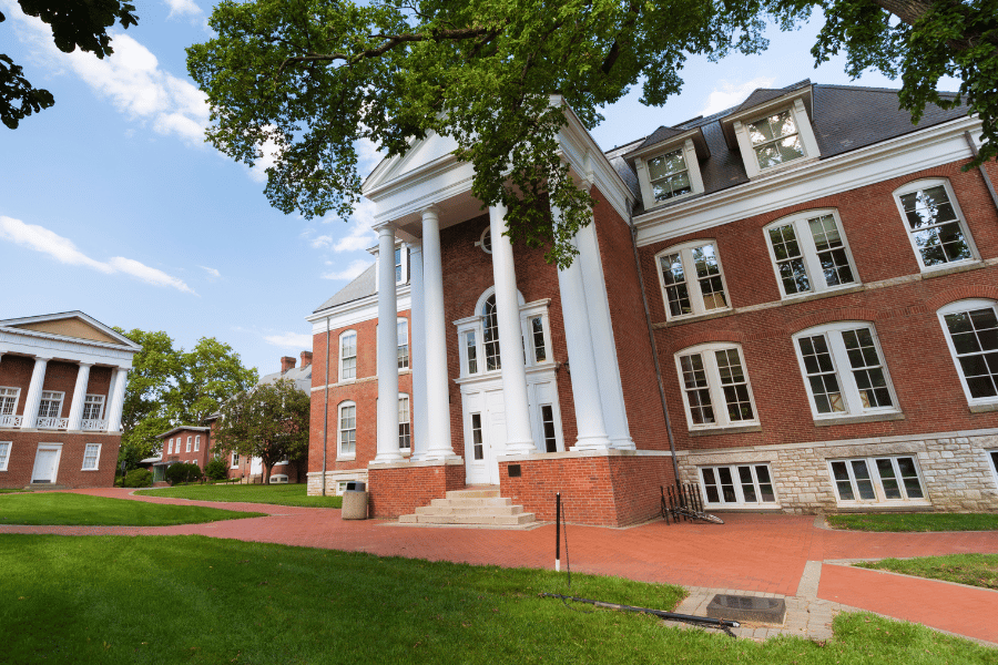 University campus building Newark DE