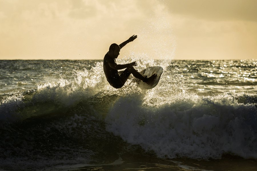 Waverly Beach Surfing surfing at Waverly Beach in Ocean City
