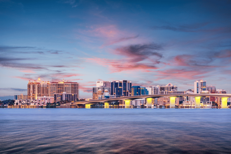 Sarasota Skyline Dusk 