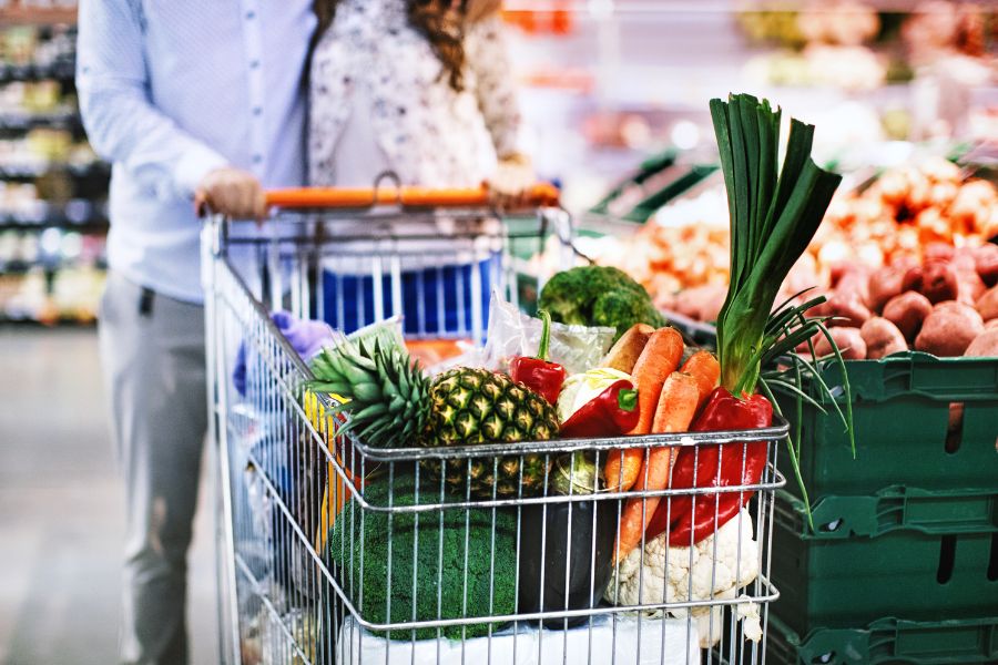 Grocery Shopping grocery shopping vegetables cart store